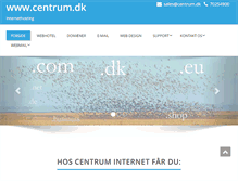 Tablet Screenshot of centrum.dk